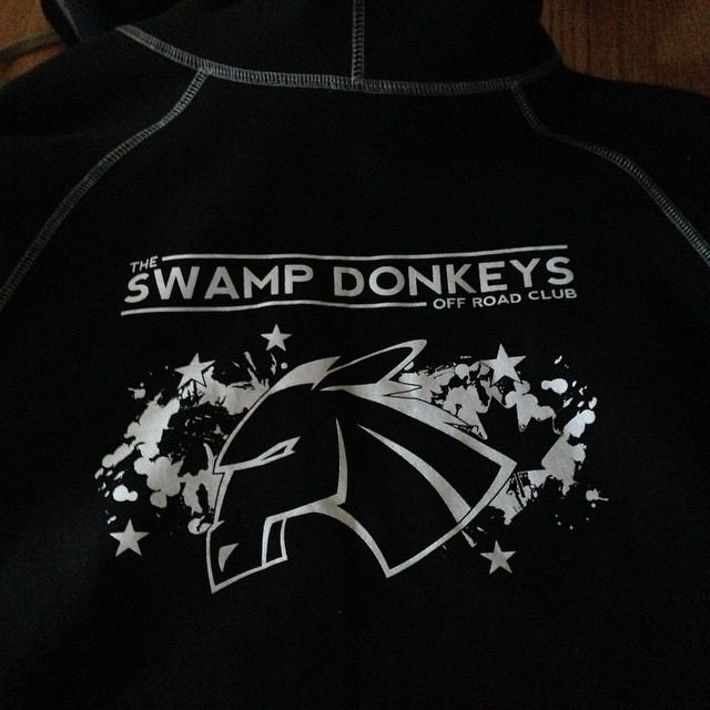Sporting some official #swampdonkeys wear today.