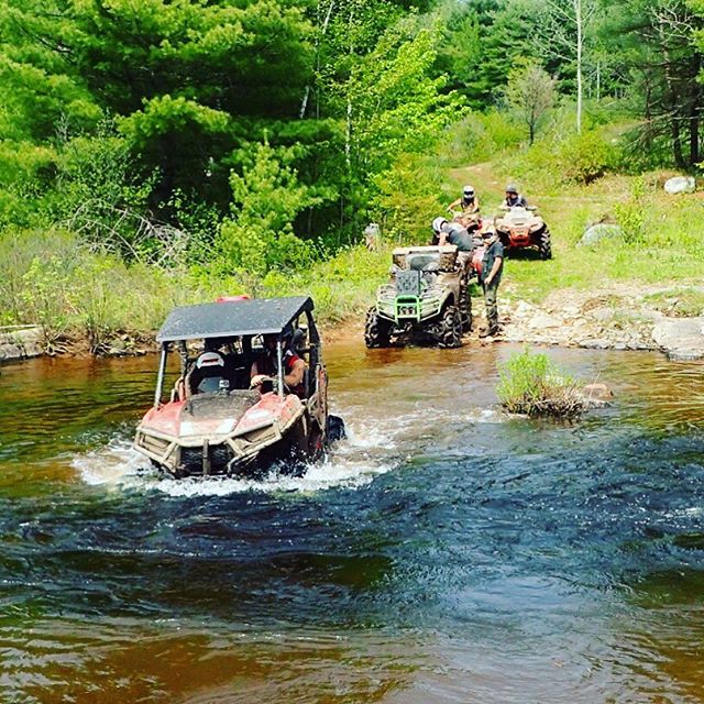 Crossing the Magnetawan River. #swampdonkeys