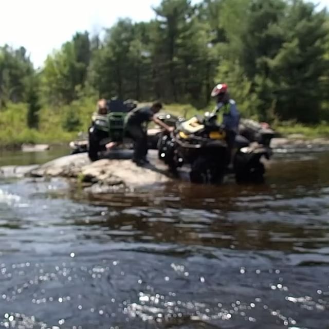 #magnetawan #river #crossing in the #xmr leading the pack of the #SwampDonkeys