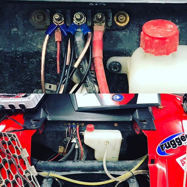 @swampdonkeygrizz #polaris #rzr wired together with speaker wire. #fail #swampdonkeys