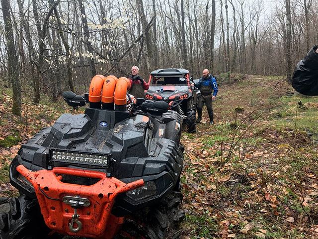 @sawmiller07 #polaris #highlifter broke on the trail, but it didn’t stop him   #CanAmMonsters #MaverickXMR #1000 #canam #XMR #GorillaAxle #SwampDonkeys