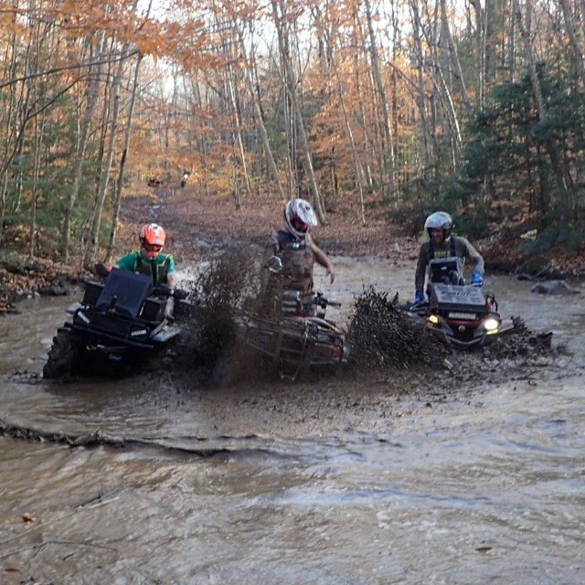 Getting each other soaked on the ride home #swampdonkeys @tomdrich @adam.stanley.549